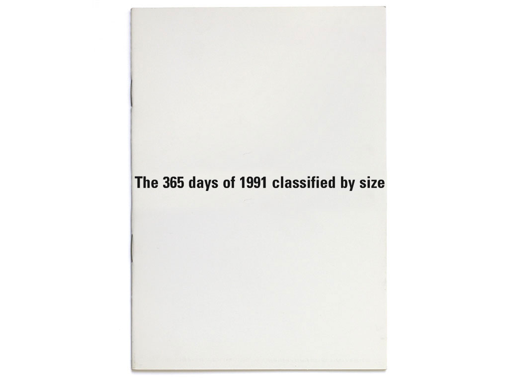 Les 365 Jours de l’année 1991 classés par ordre de taille