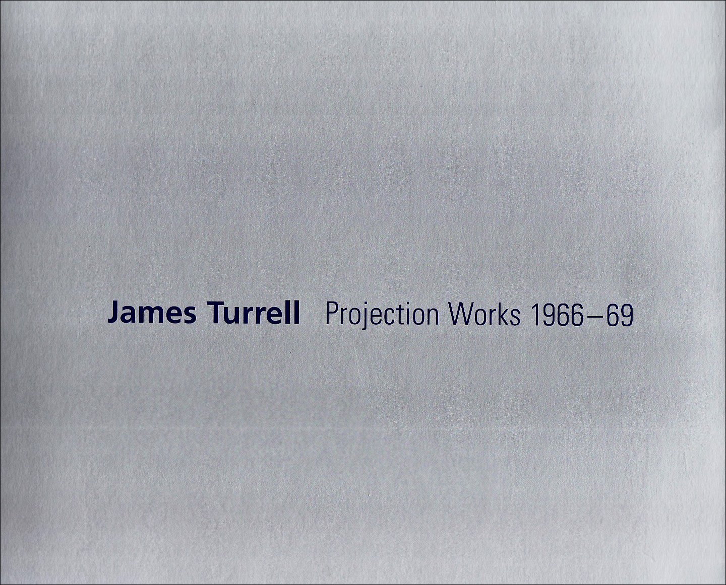 Projection Works 1966-1969