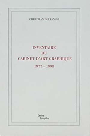 Inventaire du cabinet d’Art Graphique 1977-1998